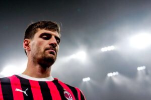 Il difensore del Milan Mattia Gabbia