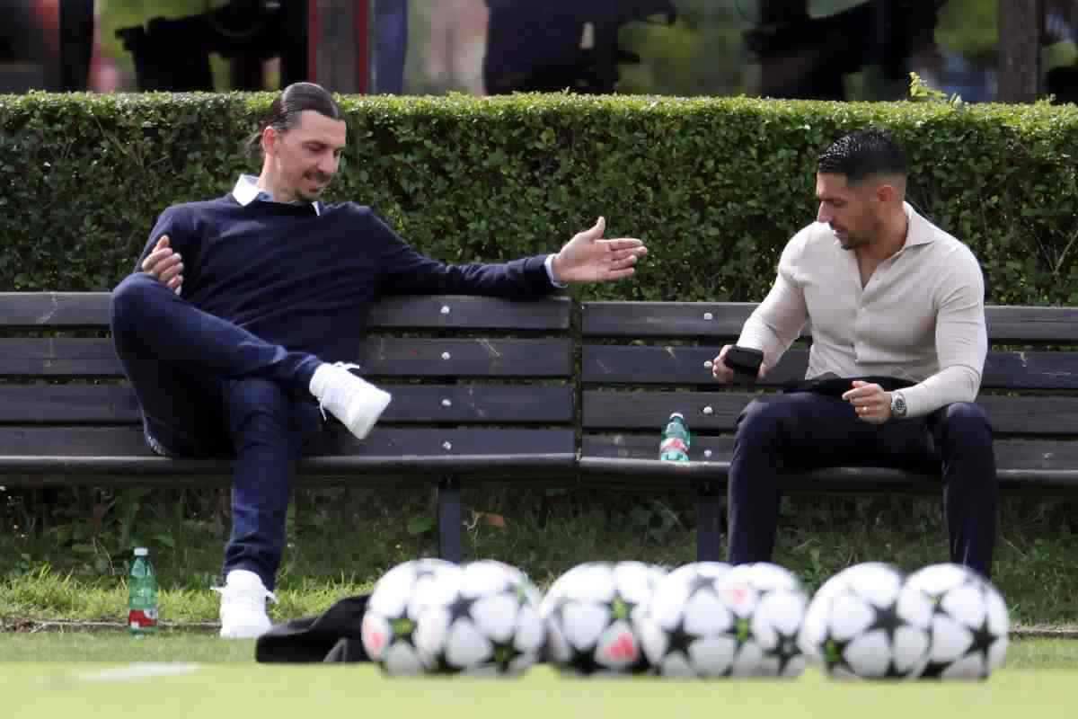 Ibrahimovic e Moncada sulla panchina