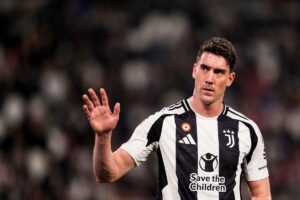 L'attaccante della Juventus Dusan Vlahovic