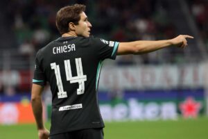 Federico Chiesa con la maglia della Juve