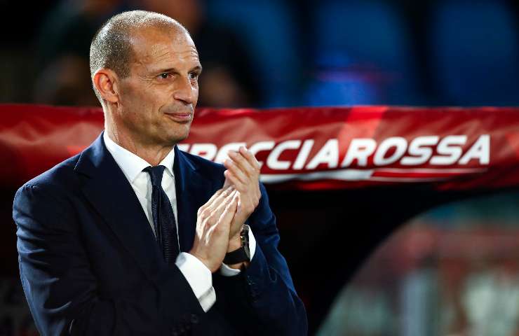Massimiliano Allegri applaude