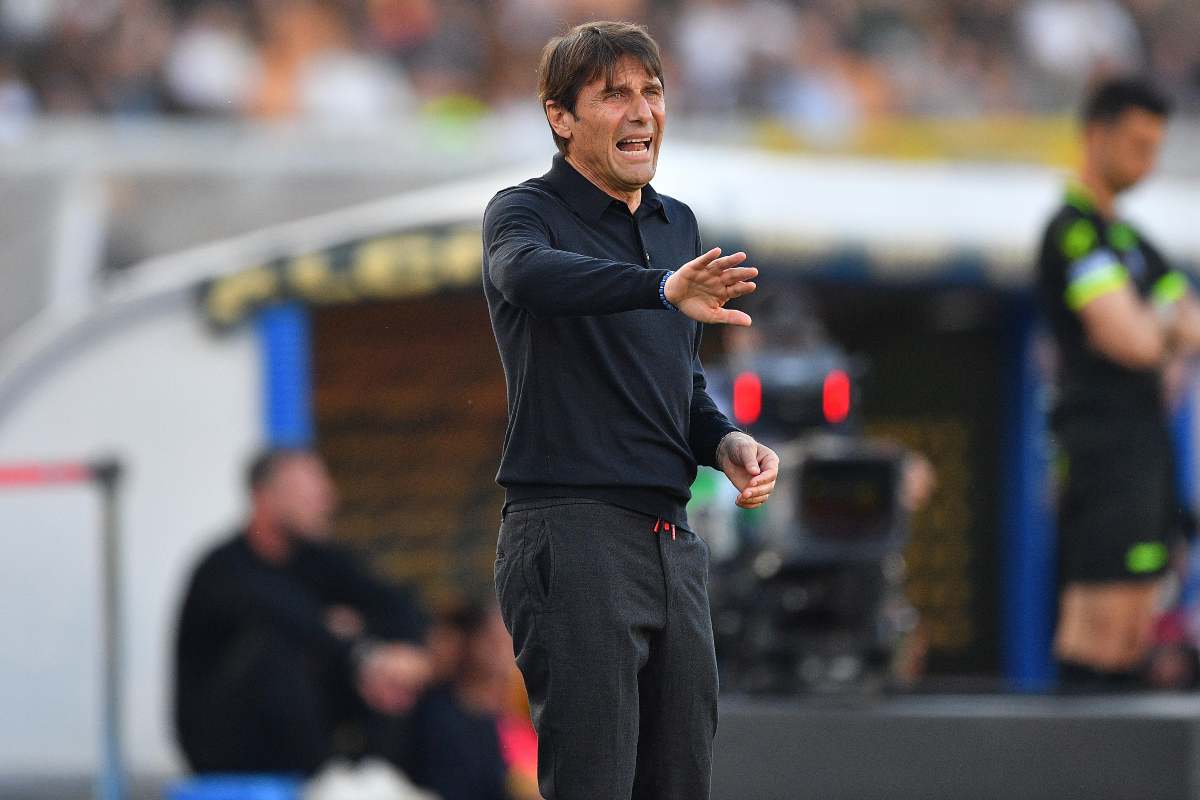 L'allenatore del Napoli Antonio Conte