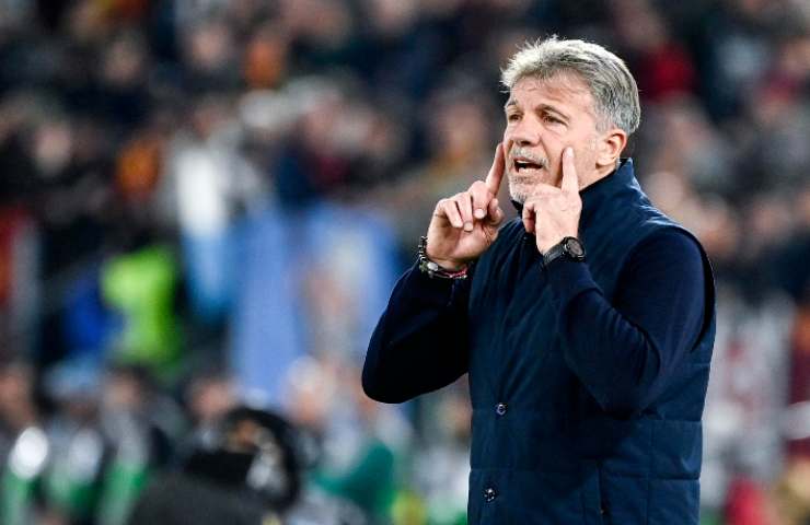 Marco Baroni dà indicazioni ai suoi