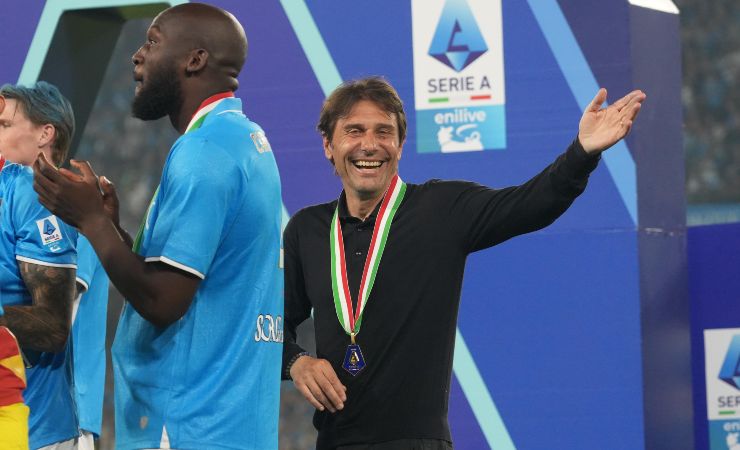 Antonio Conte festeggia Scudetto