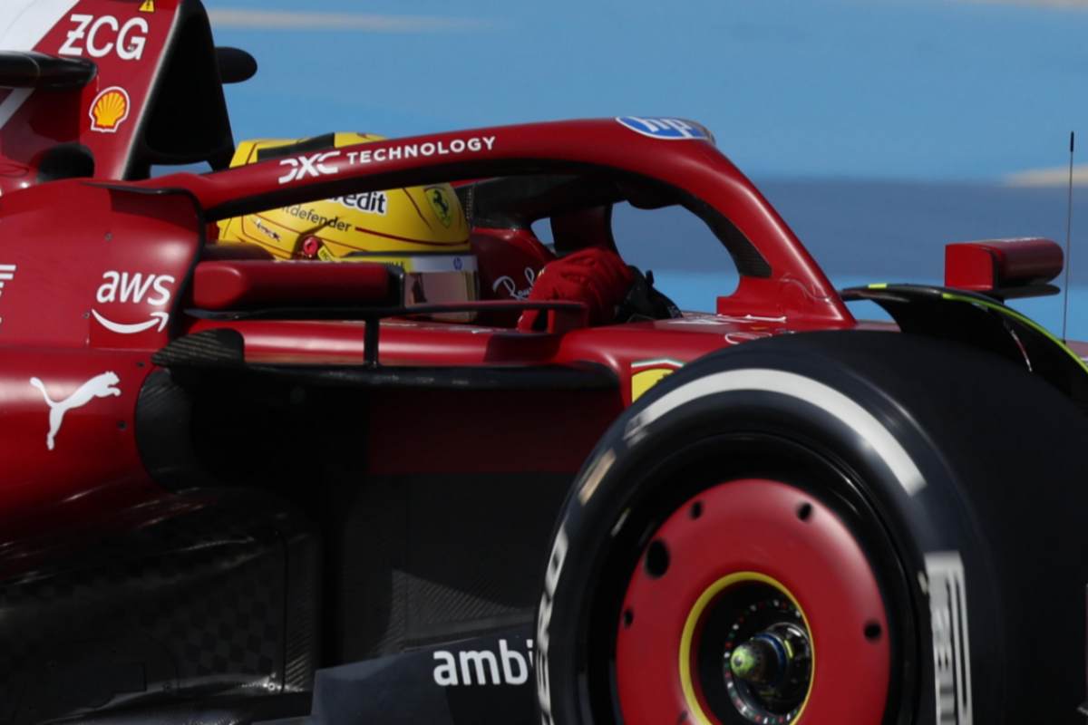 Lewis Hamilton sulla Ferrari