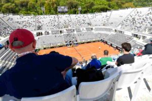 Vista dell'impianto del Foro Italico per gli Internazionali di Roma