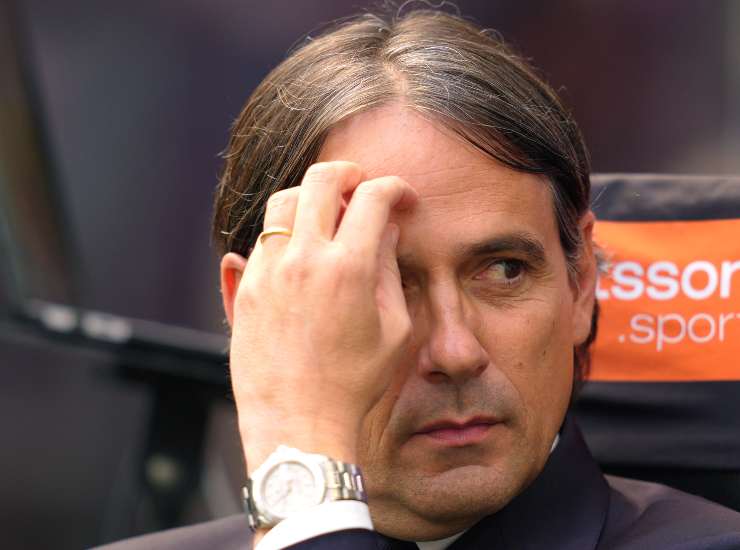 L'allenatore dell'Inter Simone Inzaghi