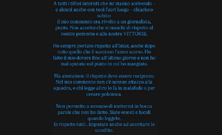Juan Jesus replica tifosi Inter
