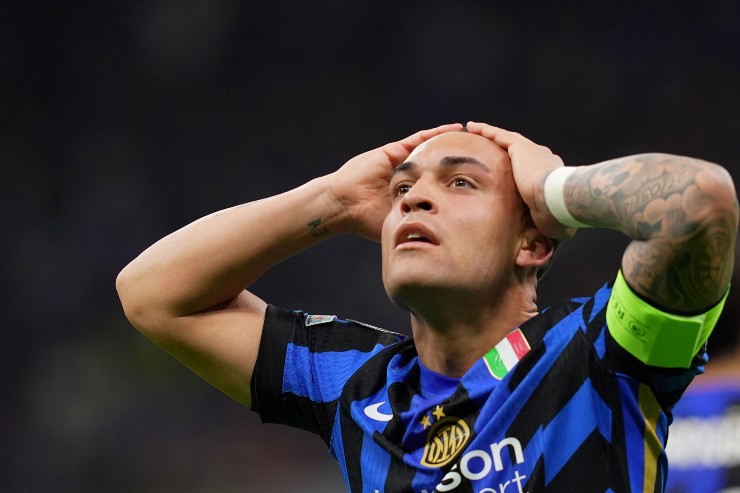 La disperazione sul volto di Lautaro Martinez