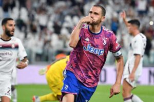 Bonucci esulta