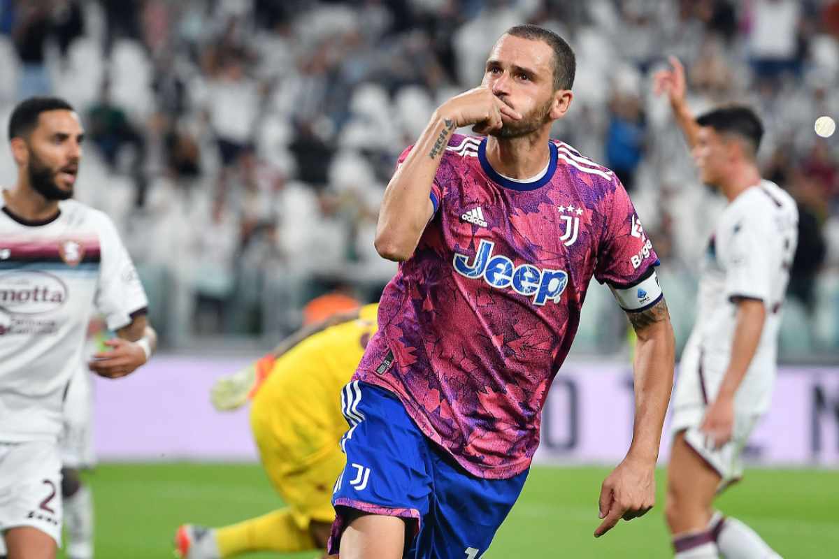 Bonucci esulta