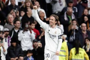 Luka Modric esulta