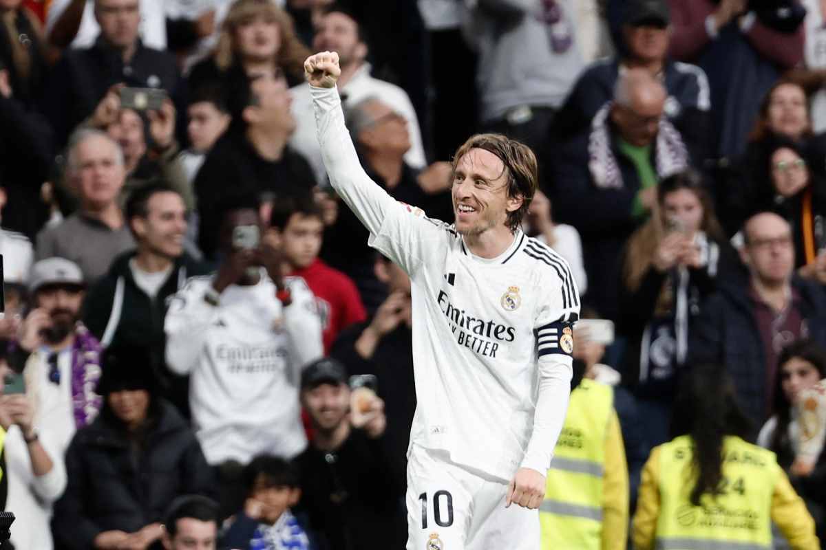 Luka Modric esulta