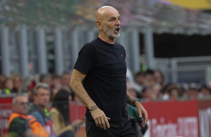 Stefano Pioli in primo piano