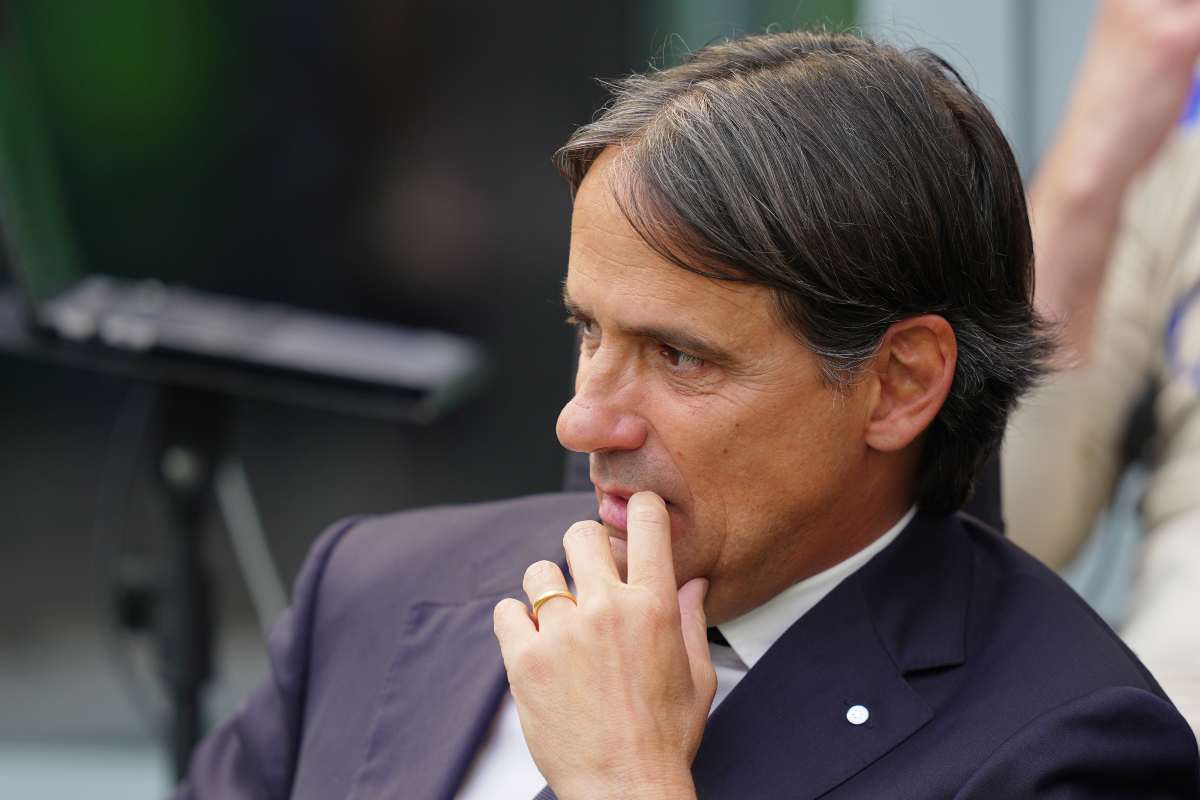 L'allenatore dell'Inter Simone Inzaghi