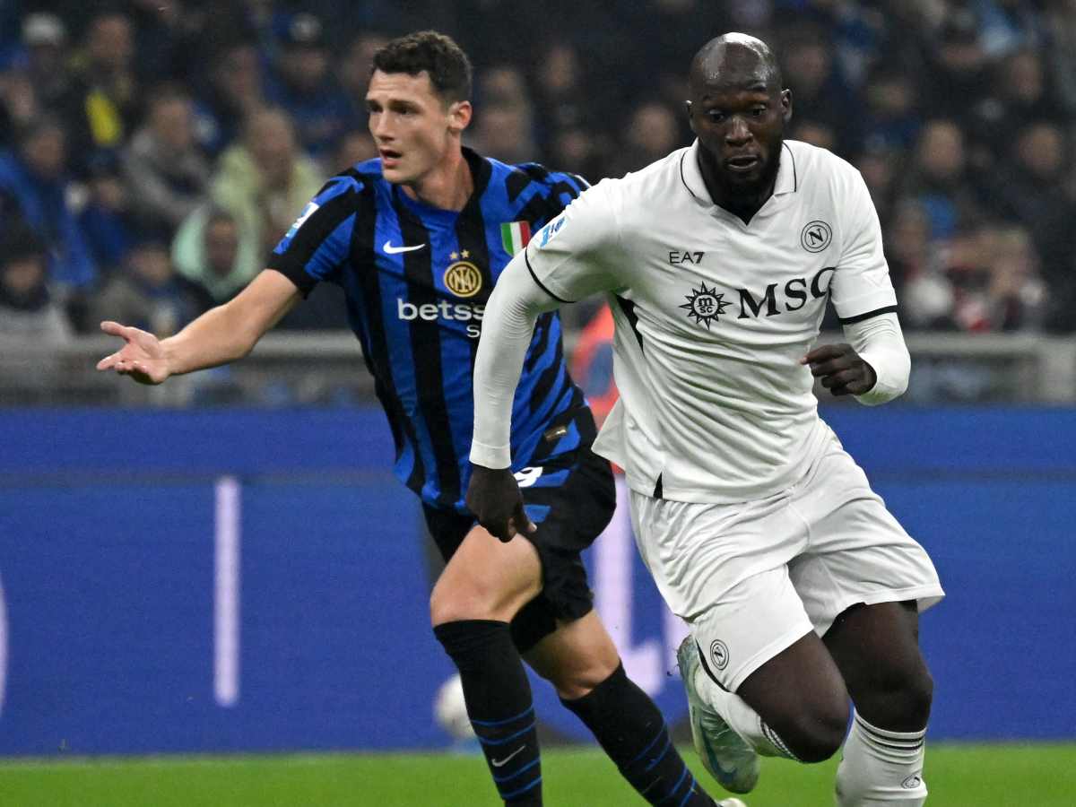 Romelu Lukaku in azione contro Inter Pavard