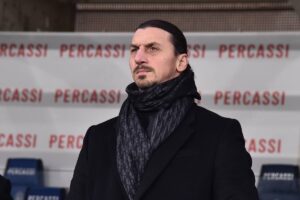 Zlatan Ibrahimovic in tribuna
