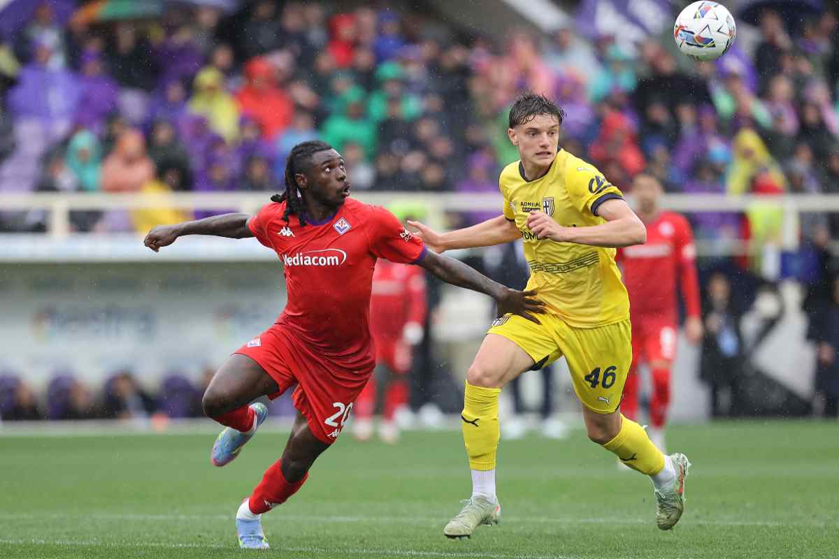 Giovanni Leoni contrasta Moise Kean