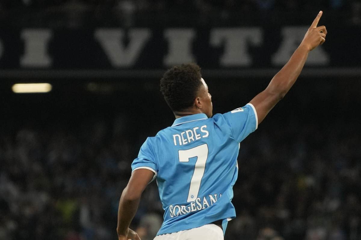 David Neres esulta