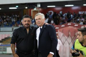 Gennaro Gattuso e Carlo Ancelotti