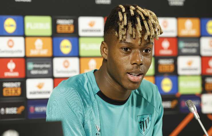 Nico Williams in conferenza stampa