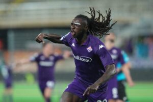 Moise Kean esulta