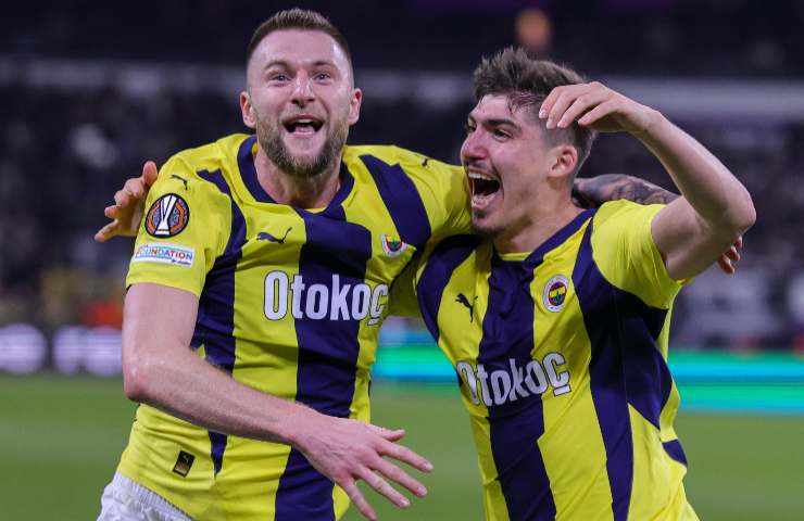 Skriniar esulta al Fenerbahce