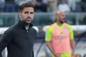 fabregas in panchina con il como