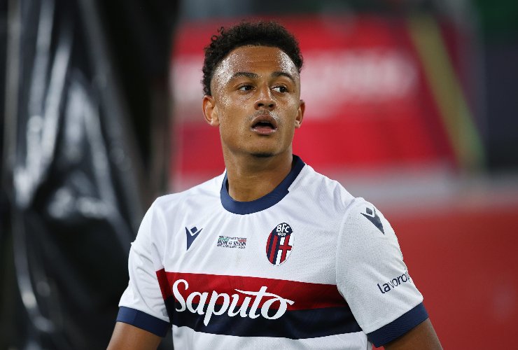 ndoye con la maglia del bologna