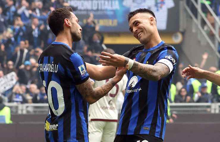 Lautaro Martinez e Calhanoglu