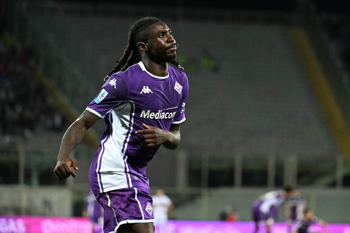 Moise Kean esulta