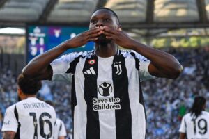 kolo muani esulta con la juventus