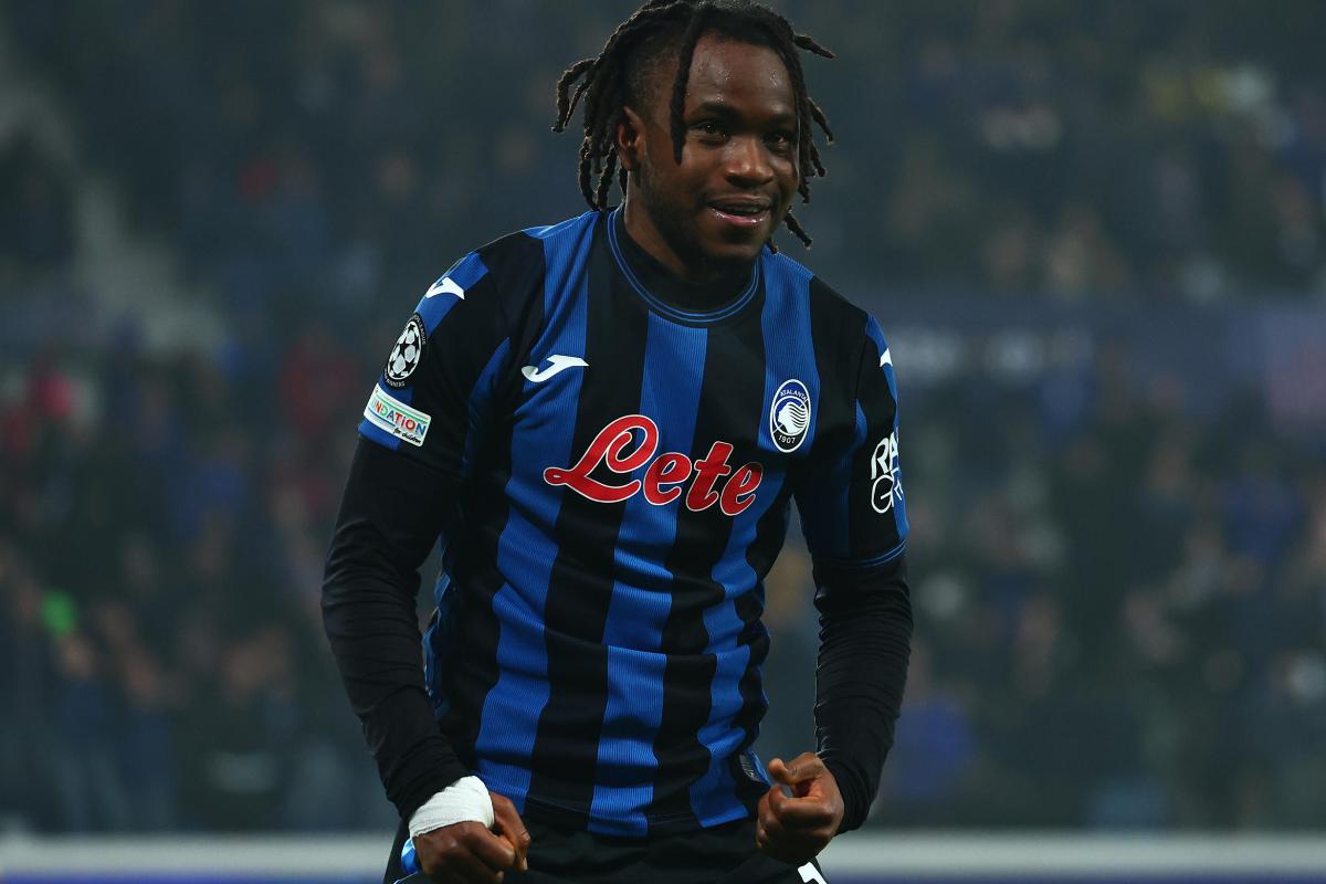 lookman esulta con l'atalanta