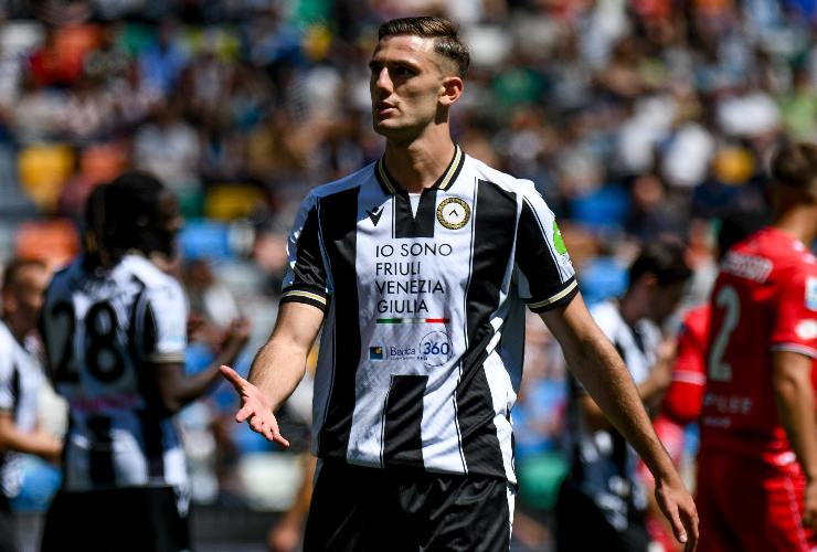 lorenzo lucca con l'udinese