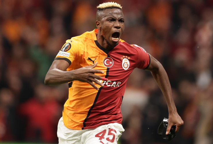 osimhen esulta col galatasaray