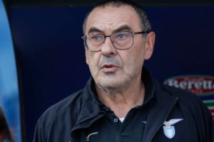 sarri in panchina con la lazio