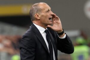 Il tecnico rossonero Massimiliano Allegri