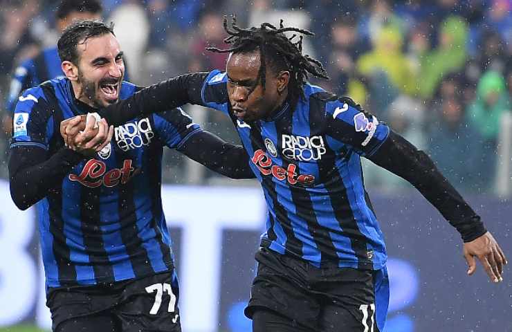 Lookman esulta con Zappacosta