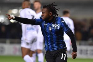lookman esulta con l'atalanta