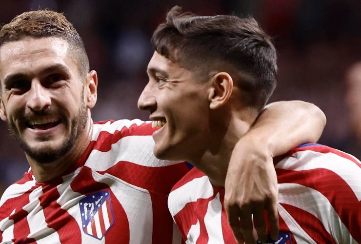 molina esulta con l'atletico madrid 