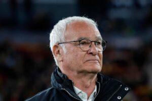ranieri in panchina con la roma