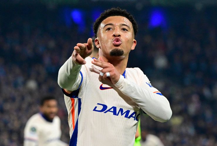 sancho esulta con il chelsea