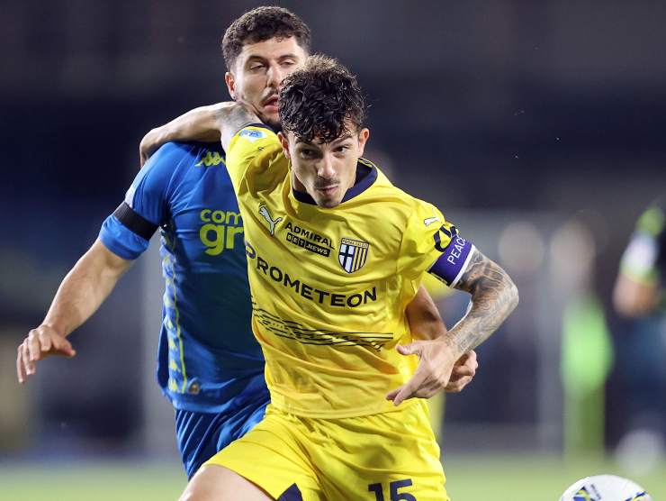 Delprato in azione contro l'Empoli