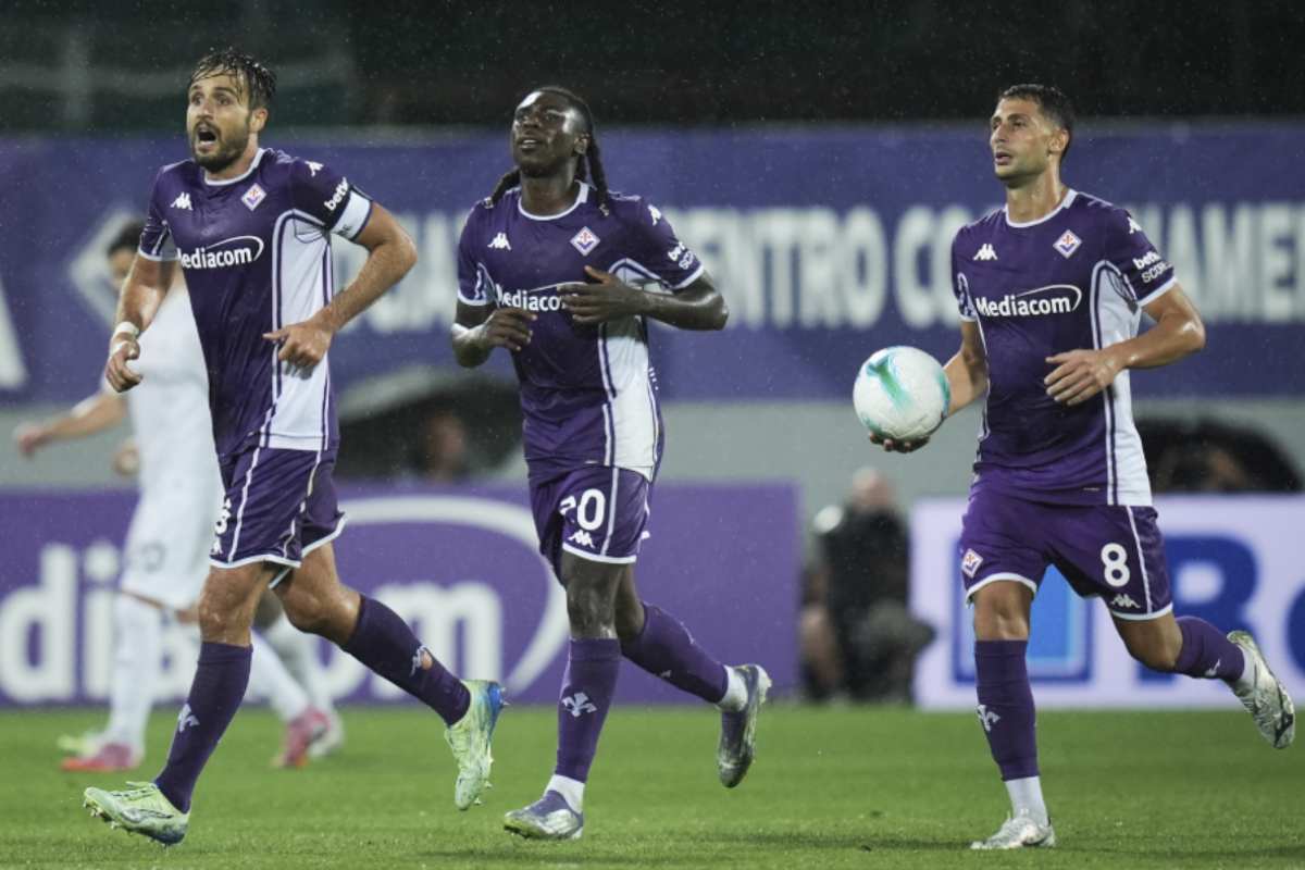 I giocatori della Fiorentina