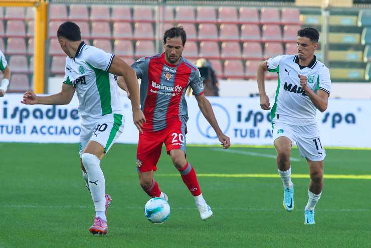 Franco Vazquez in azione contro il Sassuolo