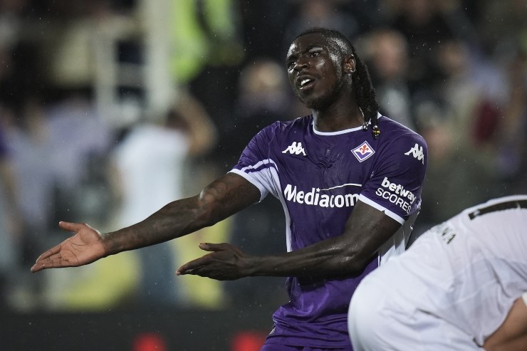 L'attaccante della Fiorentina, Moise Kean