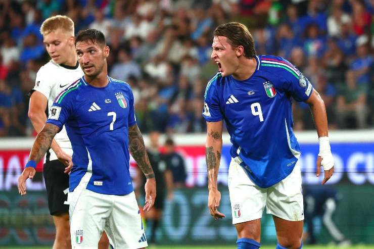 Politano e Retegui con la maglia della Nazionale