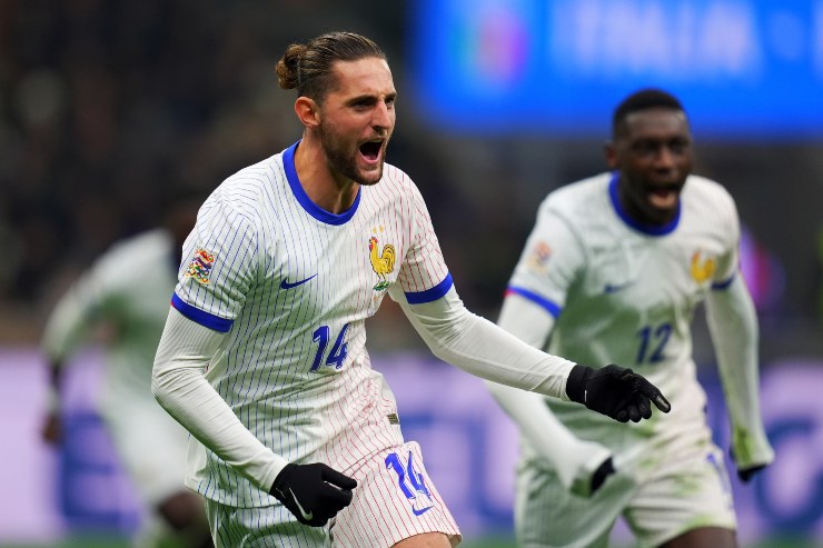 Adrien Rabiot con la maglia della Francia