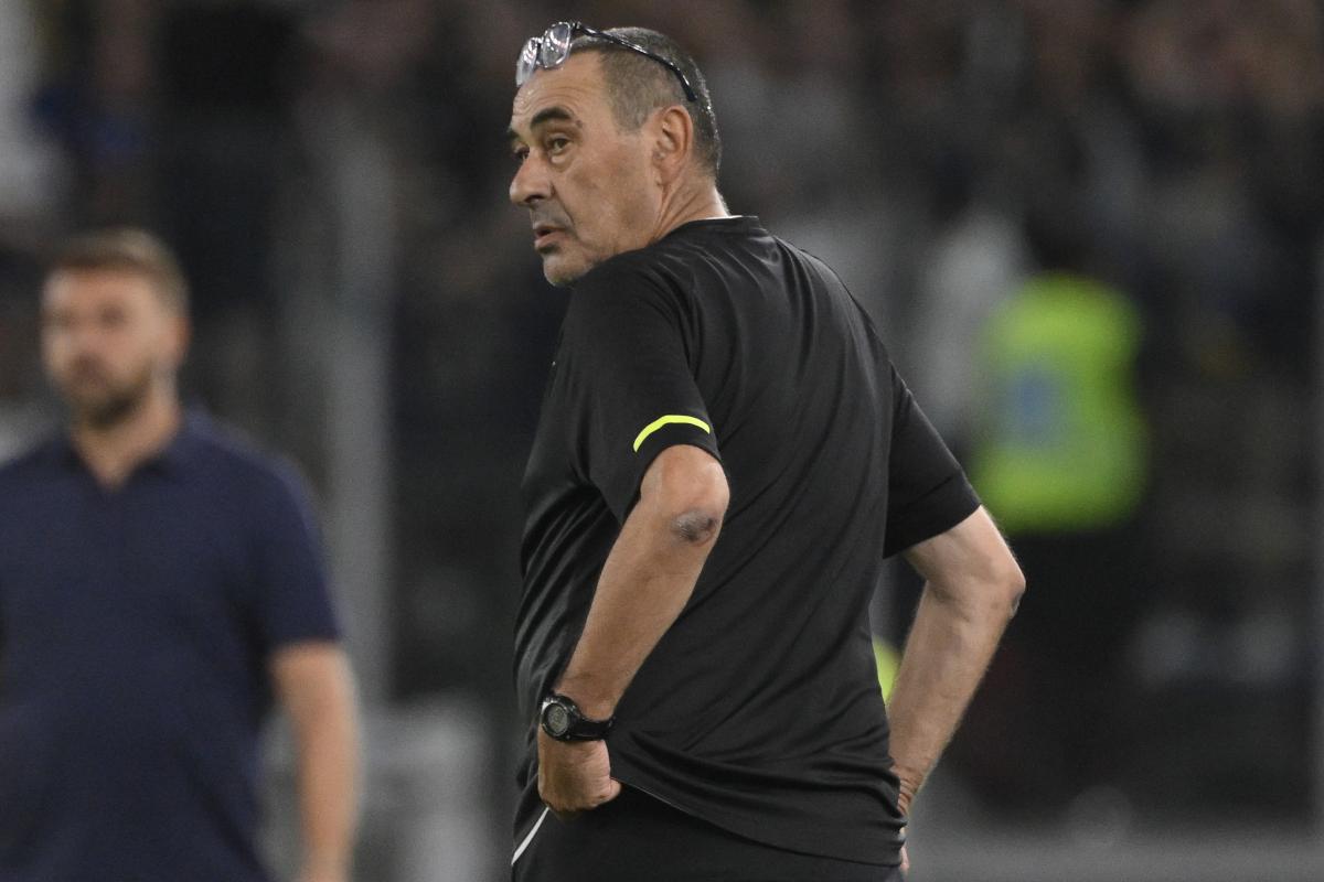 L'allenatore della Lazio Maurizio Sarri