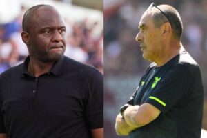 Patrick Vieira e Maurizio Sarri